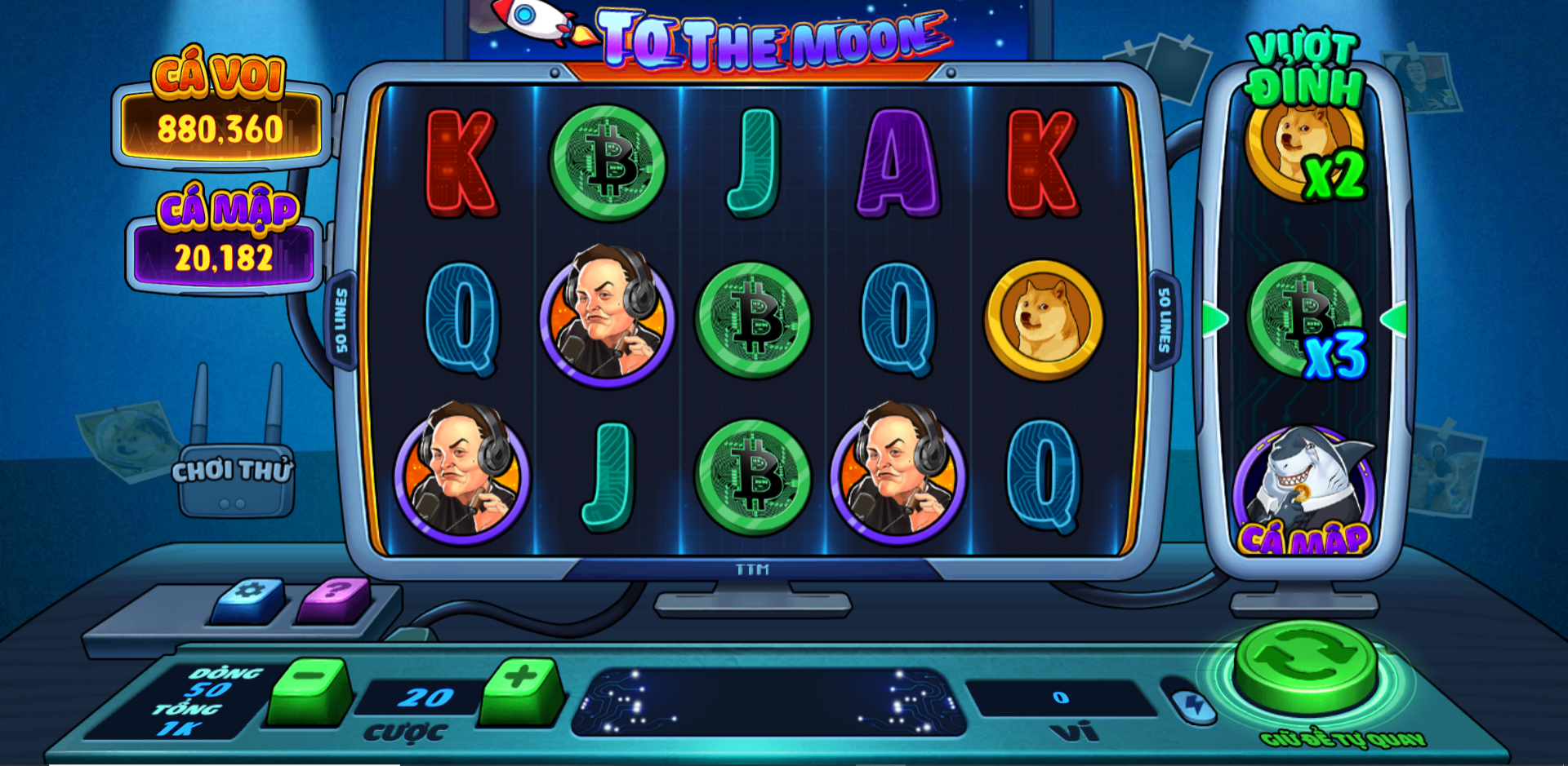 Cách chơi Slot to the moon được đánh giá rất đơn giản