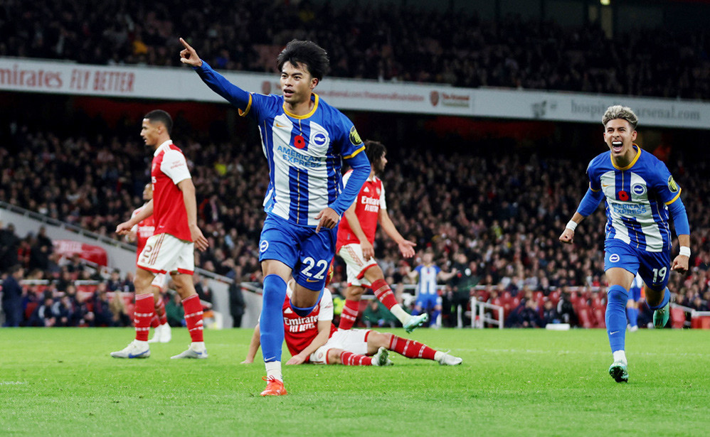 Brighton và Arsenal với nhiều trận đối đầu kịch tính