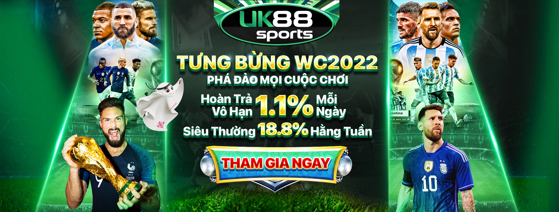 Tham gia UK88 nhận khuyến mãi hot nhất