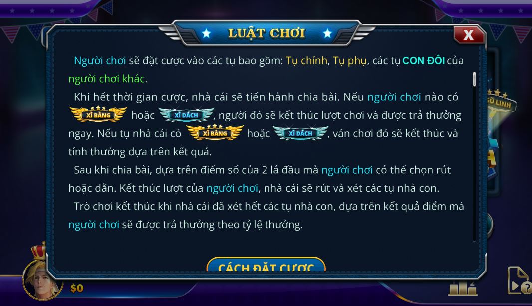 Luật chơi xì dách tại UK88bet đơn giản dễ hiểu