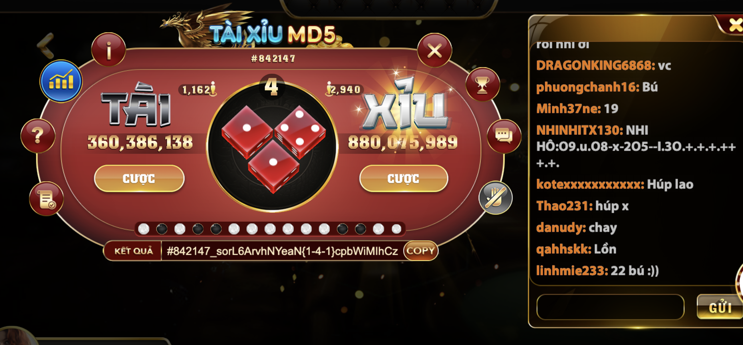 Kinh nghiệm chơi Tài xỉu MD5 cực hiệu quả