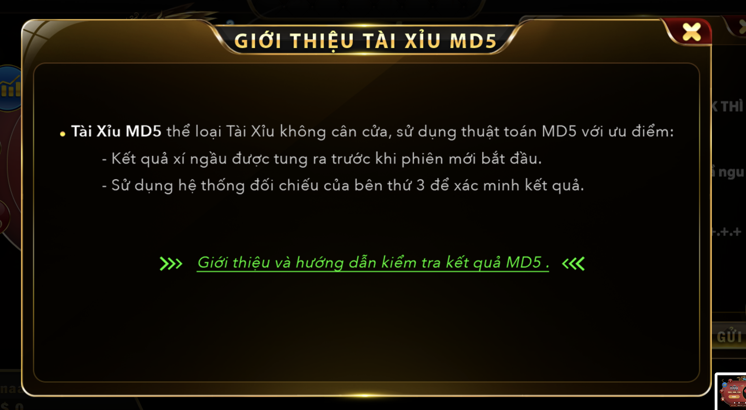 Luật chơi tài xỉu MD5 cực dễ tại UK88 VIP