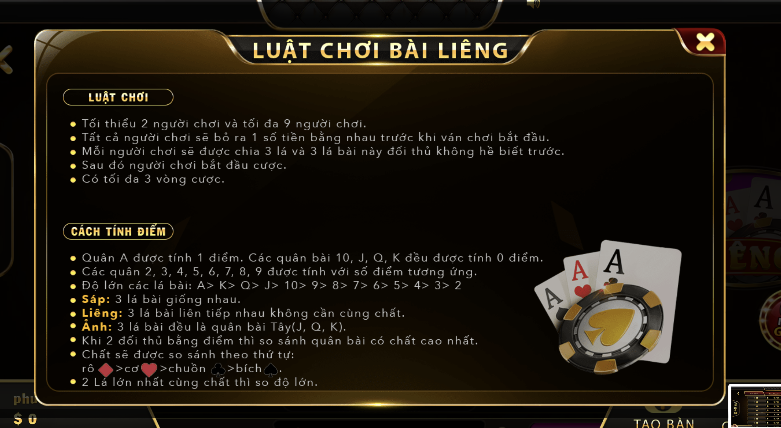 Game bài Liêng UK88 sở hữu luật chơi rất đơn giản