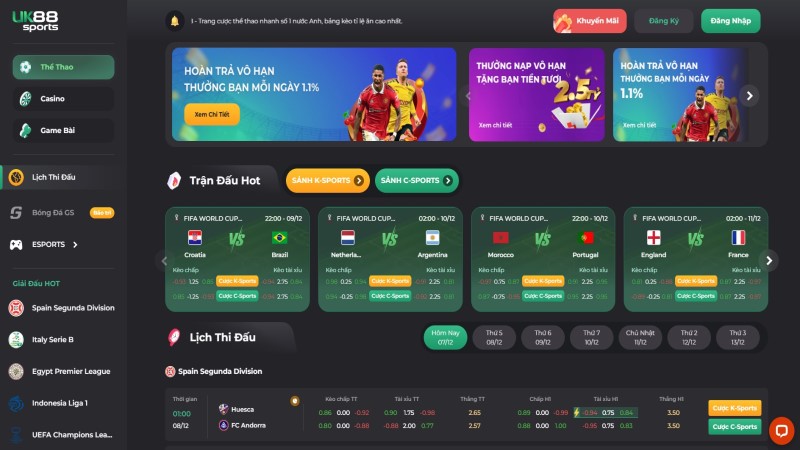 Nhà cái UK88- trùm cuối cá cược Việt Nam