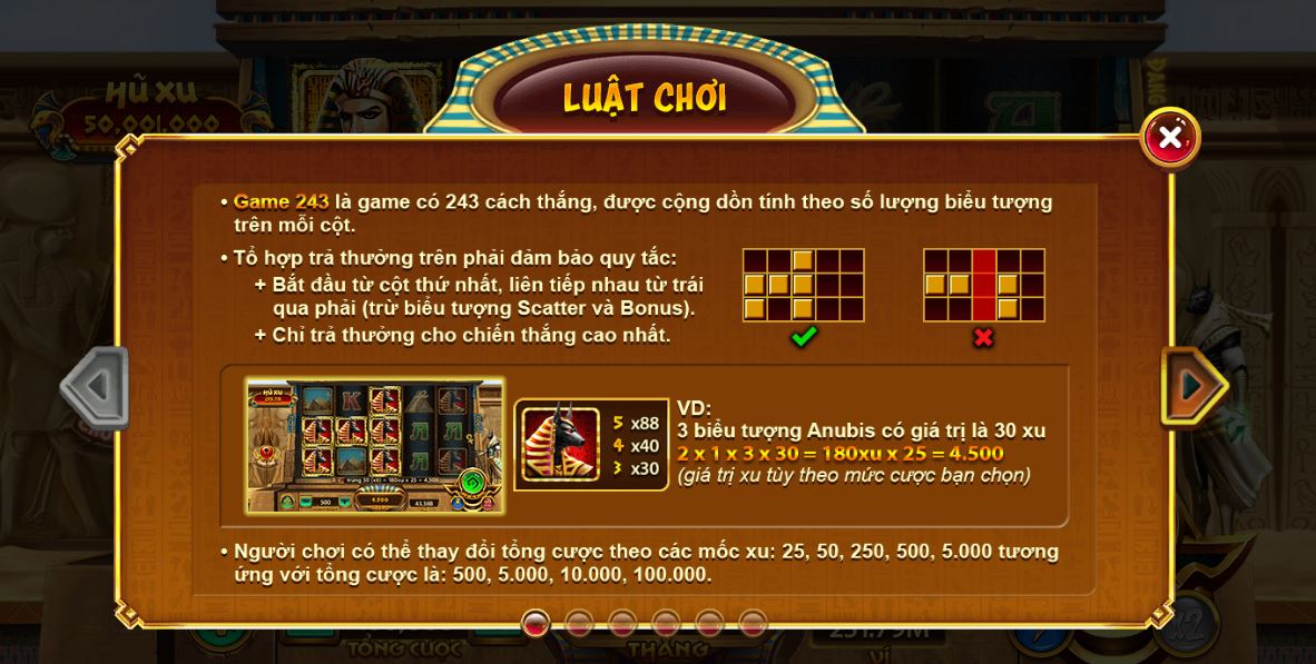 Tìm hiểu luật chơi game nổ hũ bí mật Cleopatra tại UK88