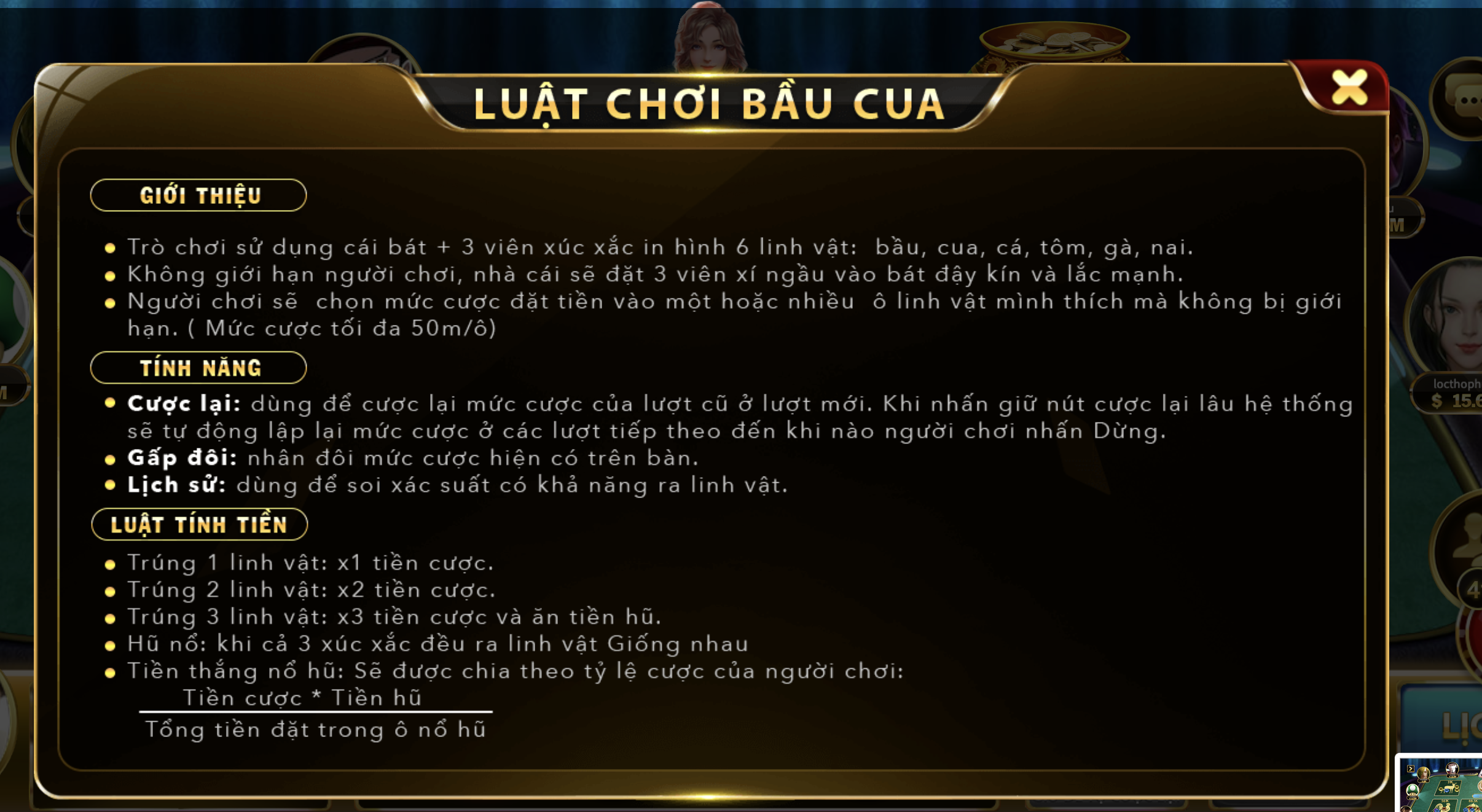 Luật chơi Bầu Cua đơn giản
