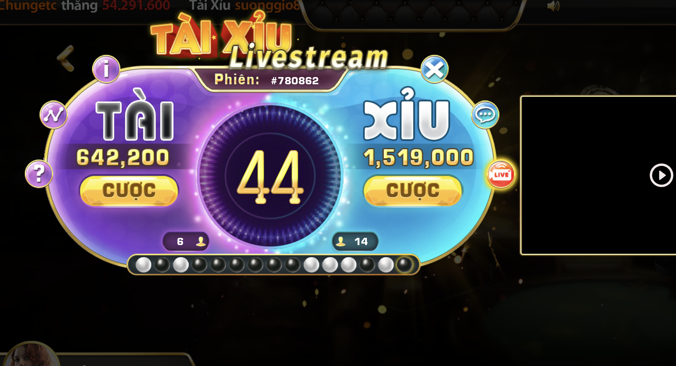 Luật chơi và cách chơi tài xỉu livestream cũng rất đơn giản