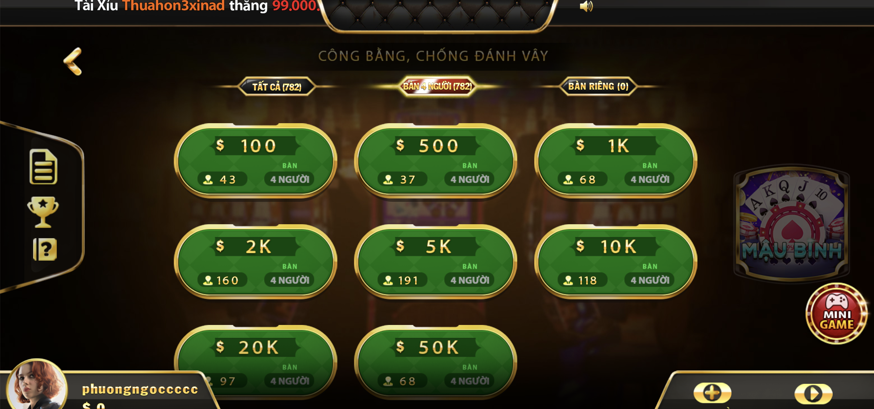 Ưu điểm vượt bậc của game bài đổi thưởng Mậu Binh