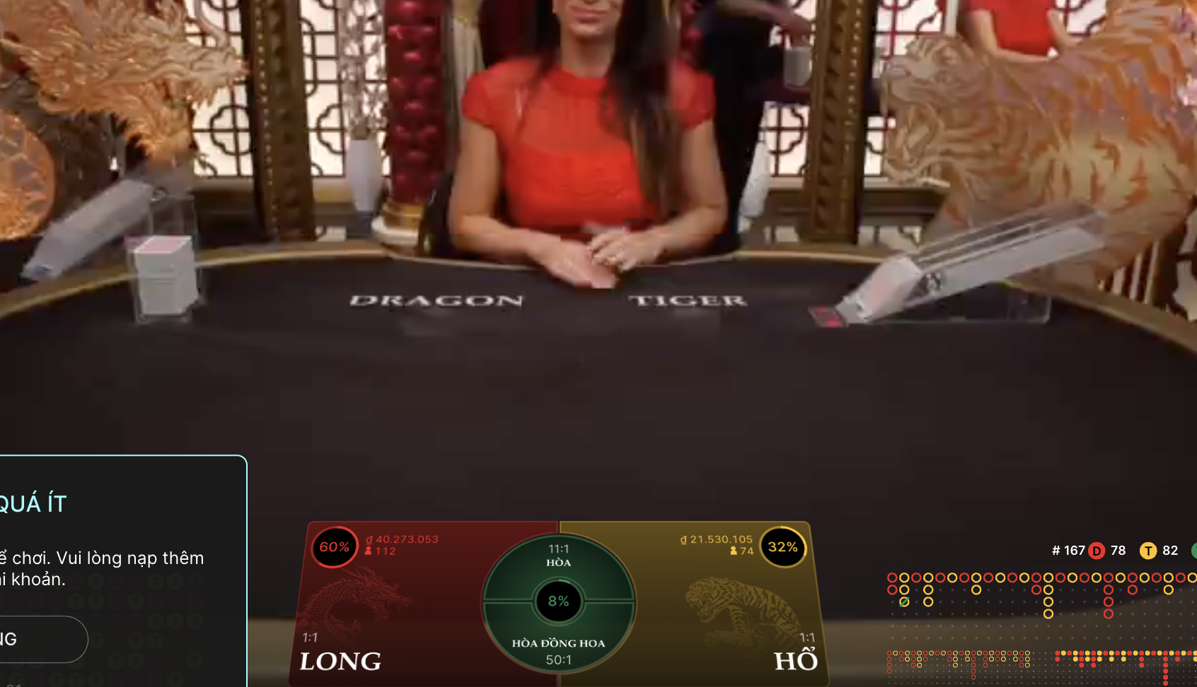 Game bài Baccarat đang được nhiều người chơi ưa thích