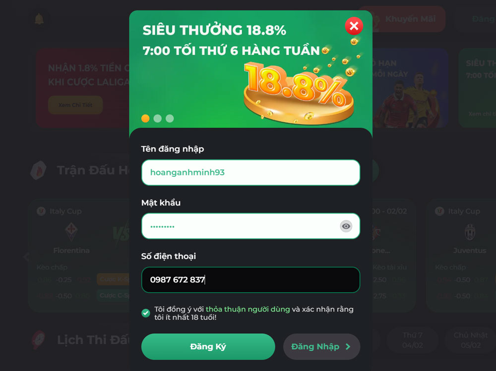 Hướng dẫn anh em nhận thưởng khuyến mãi đơn giản tại UK88